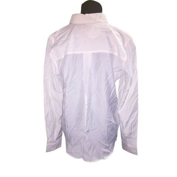 Christopher & Banks White Button Down Blouse Size Small NWT Womens S - Picture 3 of 7